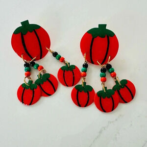 MAM Designs Vintage Pumpkin Dangle Earrings